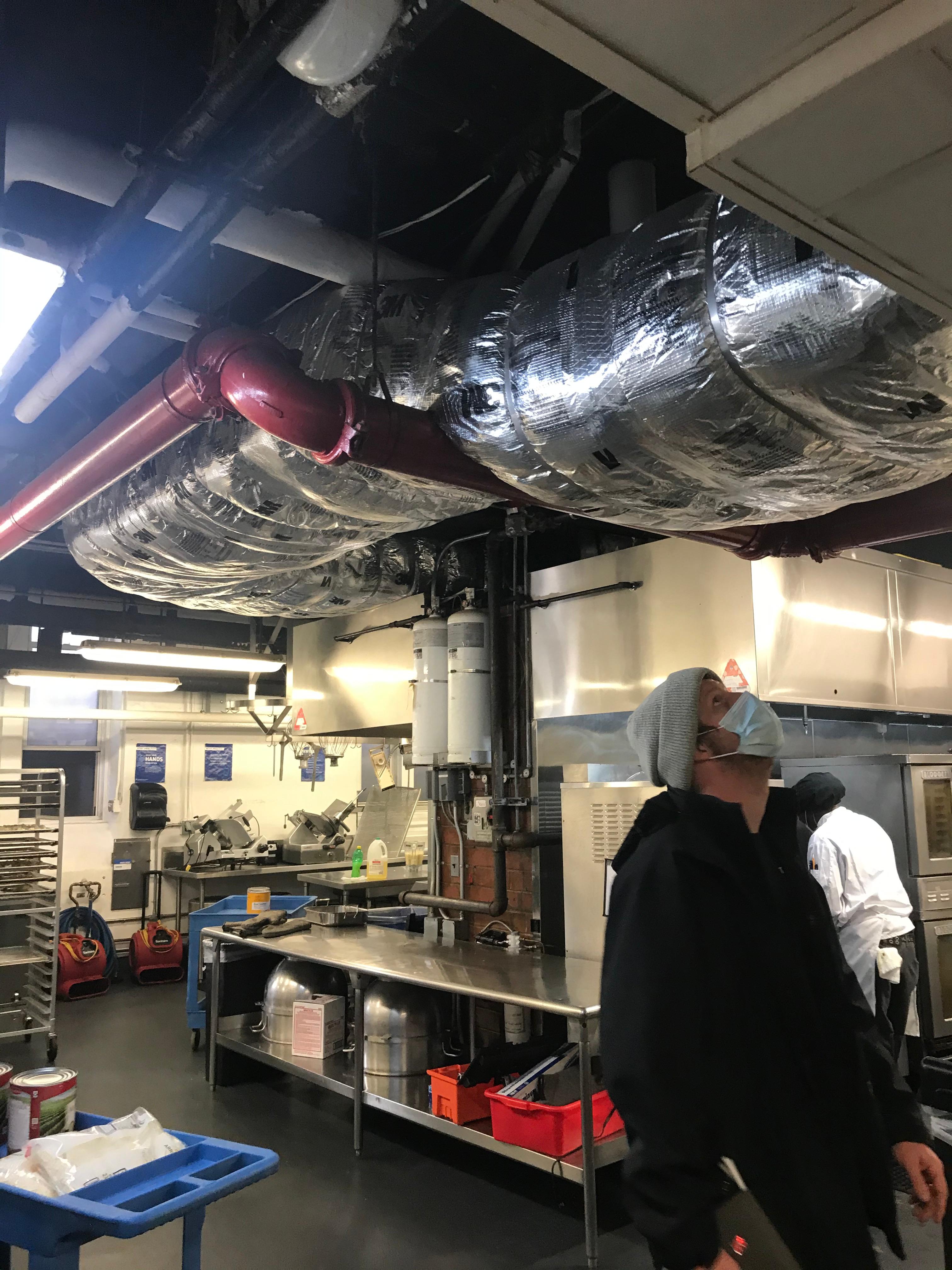 Insulating Exhaust Ducts In A Commercial Kitchen   IMG 2455 