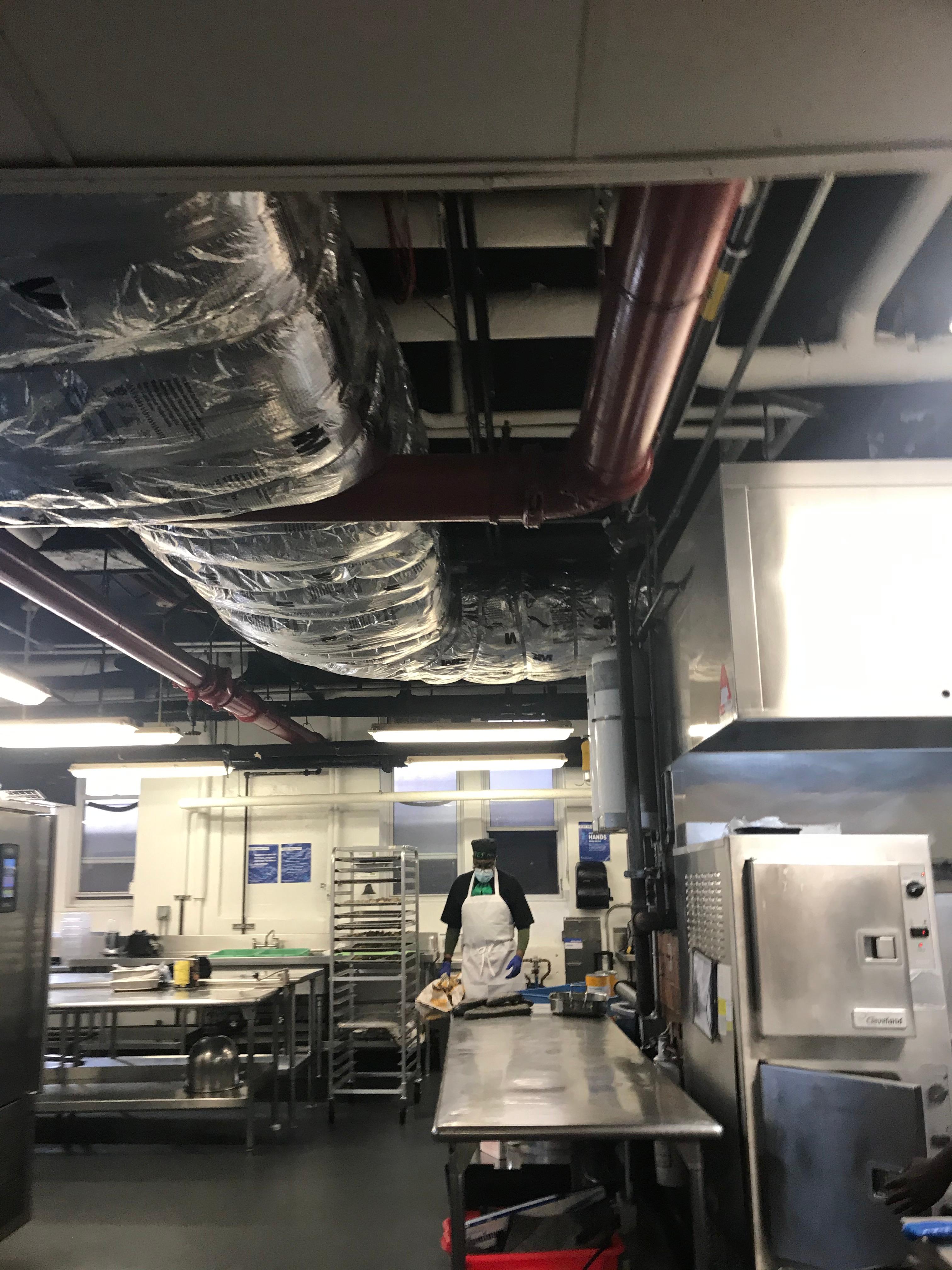 Insulating Exhaust Ducts In A Commercial Kitchen   IMG 2456 